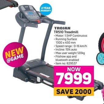 Game Trojan TR510 Treadmill offer