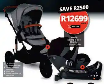 Checkers Noola Sprint 4-in-1 Combo Black / Grey offer