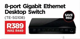 Tenda 8-Port Gigabit Ethernet Desktop Switch