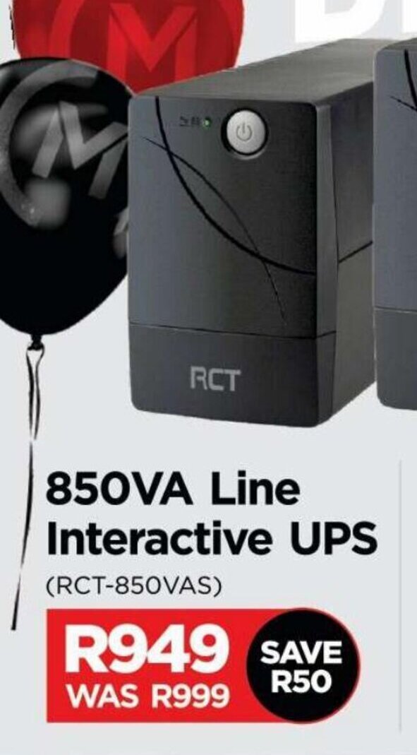RCT 850VA Line interactive UPS offer at Matrix Warehouse