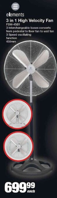 Mica Elements 3 in 1 High Velocity Fan offer