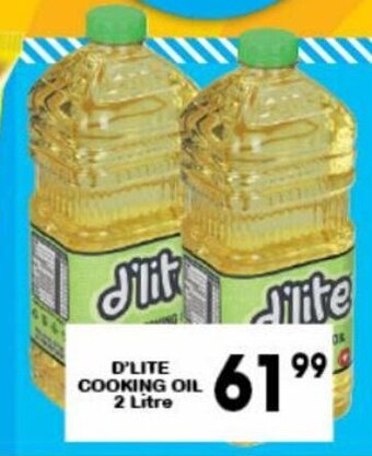 D'Lite Cooking Oil 2 litre