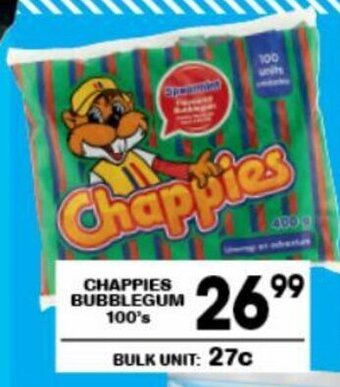 Chappies Bubblegum 100's