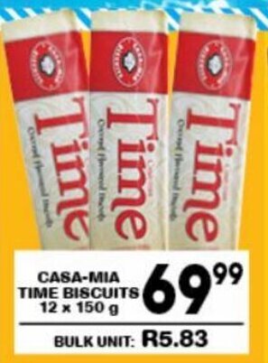 Casa-Mia Time Biscuits 12 x 150g