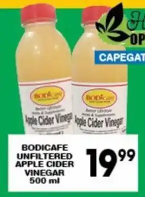 Bodicafe Unfiltered Apple Cider Vinegar 500ml