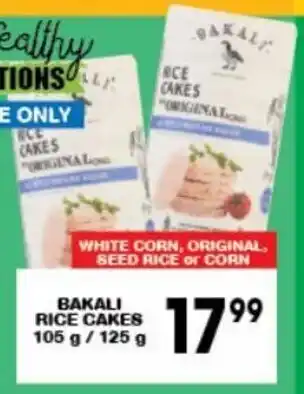 Bakali Rice Cakes 105g / 125g