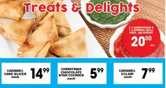 3 x Samoosas & 1 x Spring Roll excl. Jalapeno 4's