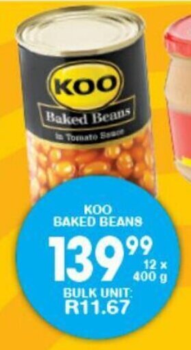 Giant Hyper Koo Baked Beans 12 x 400g offer