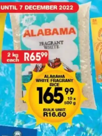 Giant Hyper Alabama White Fragrant Rice 10 x 500g offer