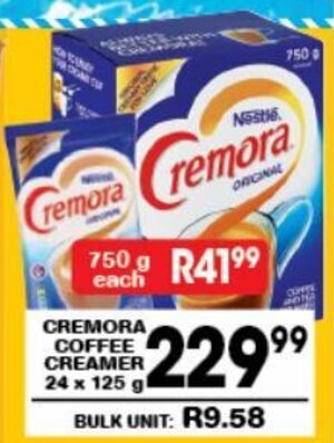 Cremora Coffee Creamer 24 x 125g offer at Giant Hyper