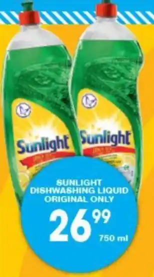 Sunlight Dishwashing Liquid Original only 750ml