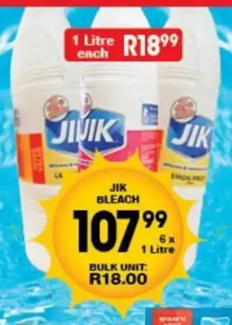 Giant Hyper JIK Bleach 6 x 1 litre offer