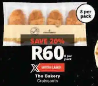 Checkers The Bakery Croissants 8 per pack offer