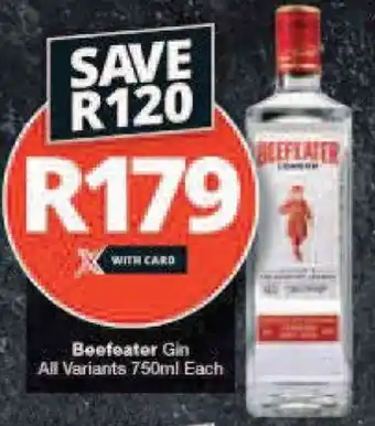 Beefeater Gin all variants 750ml