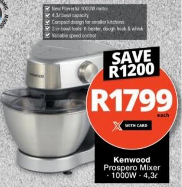 kenwood 1000w prospero