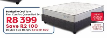 The Bed Store Dunlopillo Cool Turn Firm Comfort Queen Bed Set offer