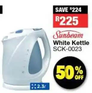 OK Furniture Sunbeam White Kettle 2.3L offer