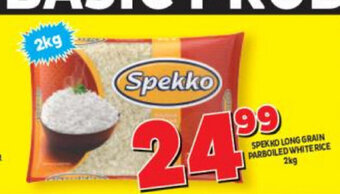 Usave Spekko Long Grain Parboiled White Rice 2kg offer