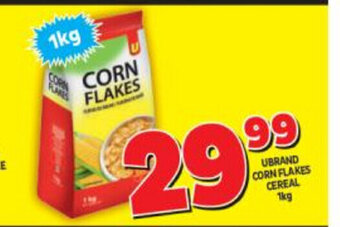 Usave UBrand Corn Flakes Cereal 1kg offer