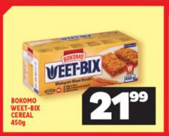 Usave Bokomo - Weet-Bix Cereal 450g offer