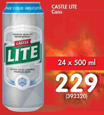 Makro Castle Lite Cans 24 x 500ml offer