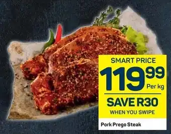 Pick n Pay Pork Prego Steak per kg offer