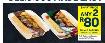 Pick n Pay PnP Selected Ready Meals 300-350g offer