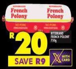 Shoprite Ritebrand French Polony 750g offer