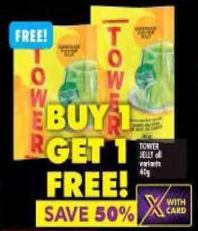 Shoprite Tower Jelly all variants 40g offer