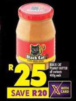 Shoprite Black Cat Peanut Butter 400g offer