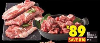 Shoprite Beef Potjiekos / Stewing Beef per kg offer