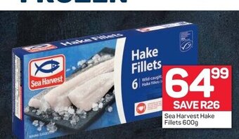 Pick n Pay Sea Harvest Hake Fillets 600g offer