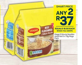 Pick n Pay Maggi 2 Minute Noodles Assorted 5 x 73g Mega Pack offer