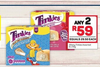 Pick n Pay Albany Tinkies Assorted 6x45g offer