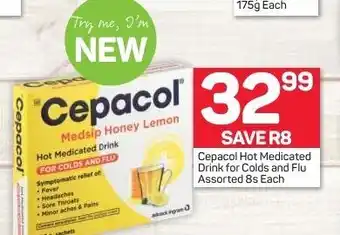 Pick n Pay Cepacol Hot Medicated Drink for Colds and Flu Assorted 8s each offer