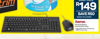 Pick n Pay Hama Wired Keyboard and Mouse Combo offer