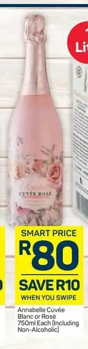 Pick n Pay Annabelle Cuvee Blanc or Rose 750mL offer