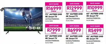 Makro Samsung 75" AU7000 UHD 4K Smart TV offer