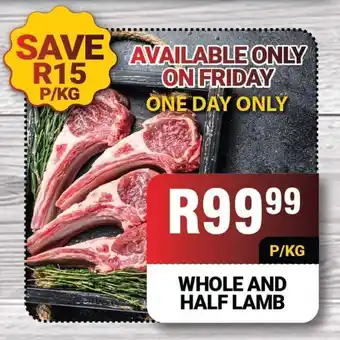 Chikro Food Market Whole and Half Lamb p/kg offer