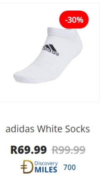 The Pro Shop Adidas White Socks offer