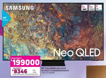 Game Samsung 98" Class QN90A Neo QLED 4K Smart TV QA98QN90AAKX offer