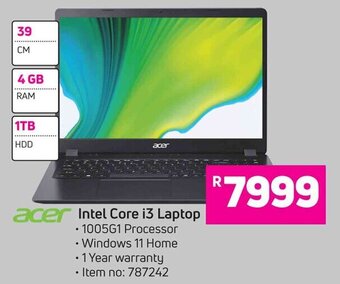 Game Acer Intel Core i3 Laptop offer