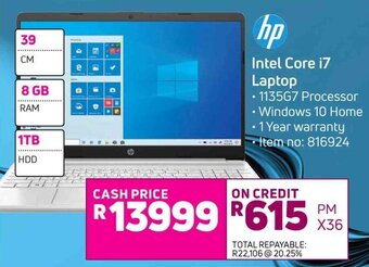 Game HP Intel Core i7 Laptop offer