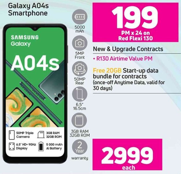 Samsung Galaxy A04s Smartphone offer at Game