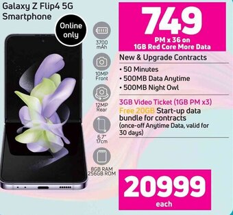 Game Samsung Galaxy Z Flip 4 5G Smartphone offer