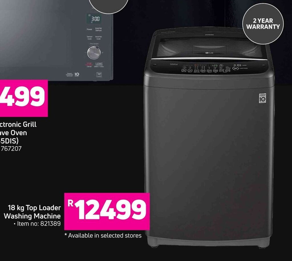LG 18kg Top Loader Washing Machine offer at Game