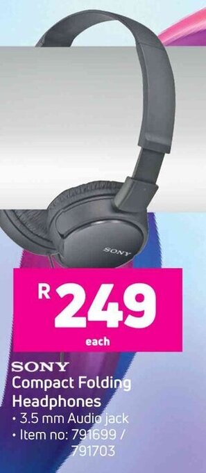 Sony Compact Folding Headphones