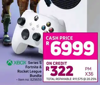 Game Xbox Sereis S Fortnite & Rocket League Bundle offer