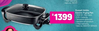 Game Russell Hobbs Electric Frying Pan offer