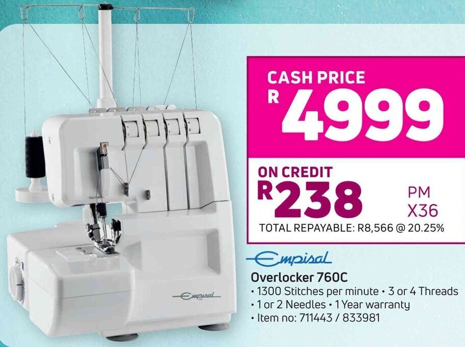 Empisal Overlocker 760C offer at Game